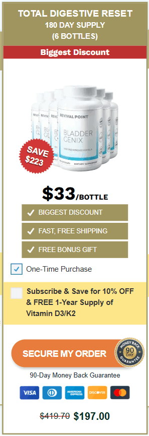 Bladder Genix 6 bottle